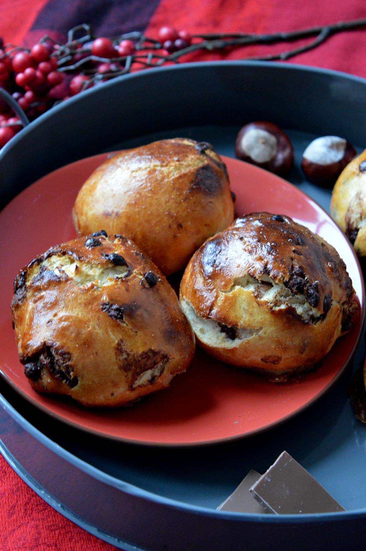 Einfache Milchbrötchen mit Schokolade - Sarah&amp;#39;s BackBlog